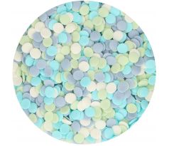 Cukrový posyp FunCakes jarné konfety modro-biele 60g