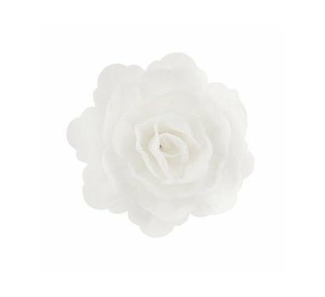 Jedlá oblátková čínska ruža 12,5cm biela
