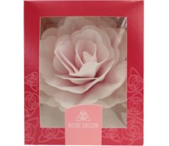 Jedlá oblátková čínska ruža 12,5cm ružová 450801