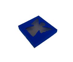 Krabica s okienkom 20x20x5cm VIANOCE farebné pár Modrá