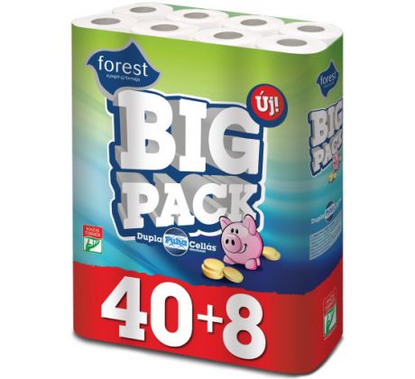 Toaletný papier 2-vrstvový BIG PACK 40+8ks