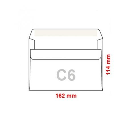 Obálky C6 114x162mm samolepiace