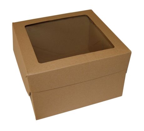 Krabica s okienkom 28x28x18cm jednodielna