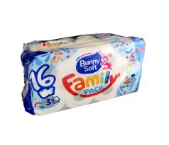 Toaletný papier 3-vrstvový Bunny Soft 16ks