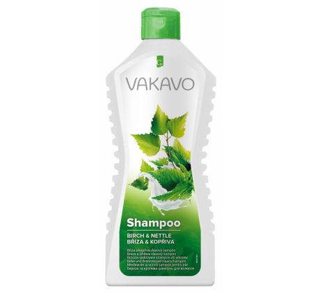 VAKAVO Herbal vlasový šampon 550ml BREZA A ŽIHLAVA