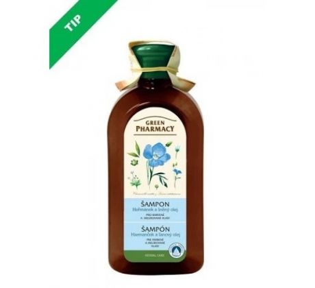 Green Pharmacy šampón pre farbené a melírované vlasy 350 ml - Harmanček a ľanový olej