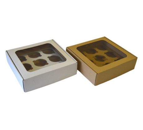 Krabica s okienkom na 9 cupcakes (25x25x7cm)