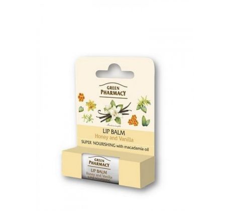 Green Pharmacy výživný balzam na pery med a vanilka 3,6g