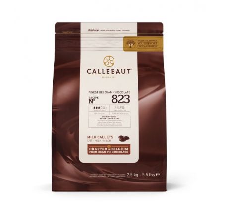 Čokoláda Callebaut 823 mliečna 33,6% 2,5kg