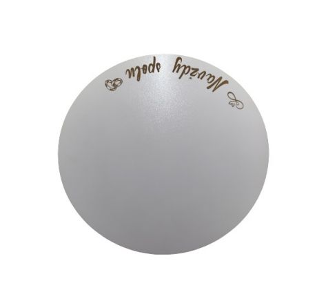 Drevený podnos pod tortu okrúhly "navždy spolu"
