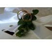 Dekoračné svadobné prstene zlaté (pár)