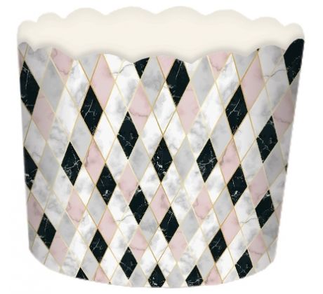 Alvarak pevné košíčky na muffiny "geometrické tvary" (24 ks)