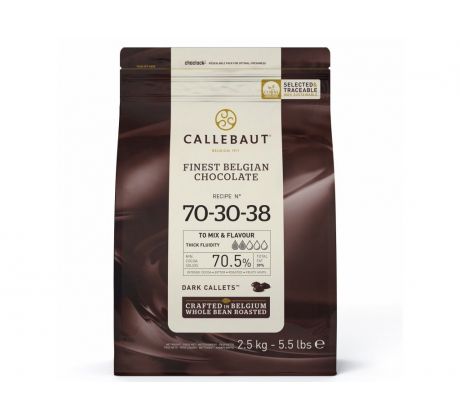 Čokoláda Callebaut 70,5% EXTRA DARK 2,5kg