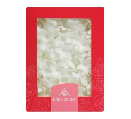 Jedlé oblátkové kvety MINI biele 380140