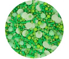 Cukrový posyp FunCakes Sprinkle Medley Green 65g