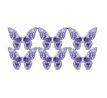 Jedlé oblátkové krištálové motýle fialové 4g