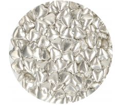 Cukrový posyp FunCakes srdiečka strieborné 80g
