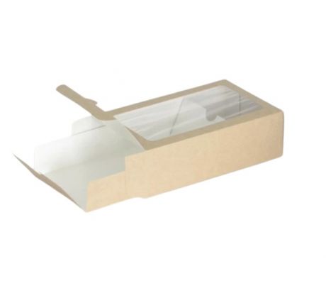 Krabica s okienkom 180x110x55mm KRAFT