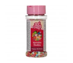 Cukrový posyp FunCakes Sprinkle Medley - Happy Birthday 65g