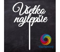 Všetko najlepšie zlatý zápich z biopplastu