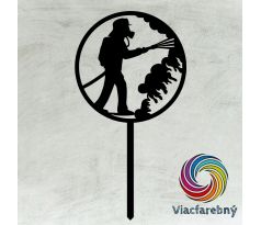 Hasič čierny zápich z bioplastu