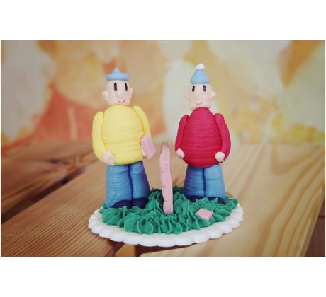 Cukrová dekorácia PAT a MAT (8cm)