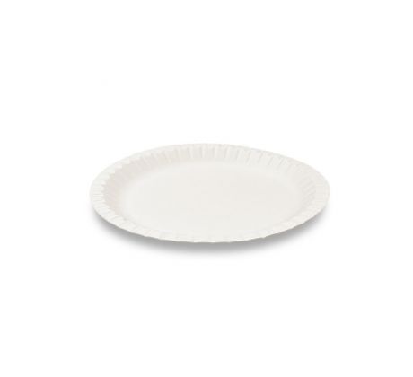 Tanier papierový biely Ø18cm
