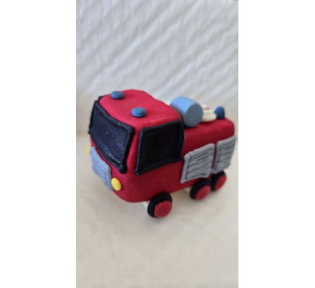 Cukrová dekorácia hasičské auto