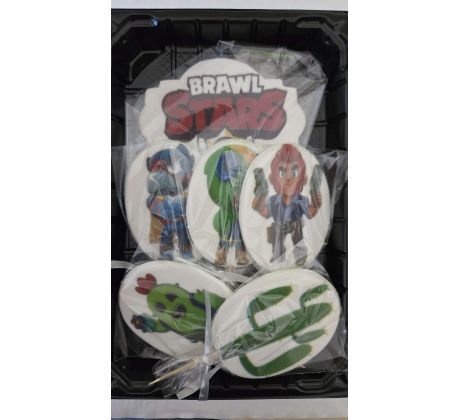 Cukrová dekorácia set Brawl Stars