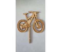 Drevený zápich bicykel