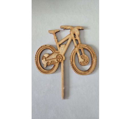 Drevený zápich bicykel