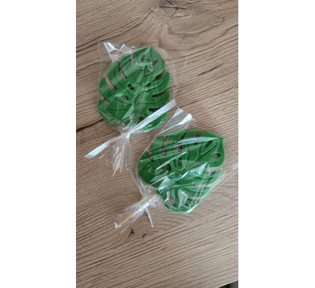 Cukrová dekorácia Monstera (zápich) 1ks