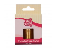 FunCakes Metalická potravinárska farba tmavo zlatá 30 ml