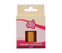 FunCakes Metalická potravinárska farba zlatá 30 ml