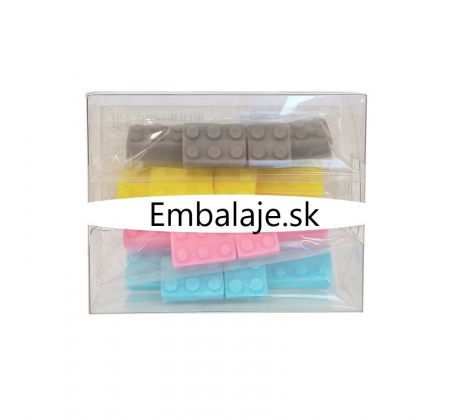 Cukrová dekorácia LEGO pastelové 16ks