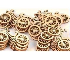 Drevený výrez bicykel 6cm - 1ks