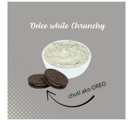 Krém Dolce White Crunchy 1kg - biely krém s chrumkyvými kúskami