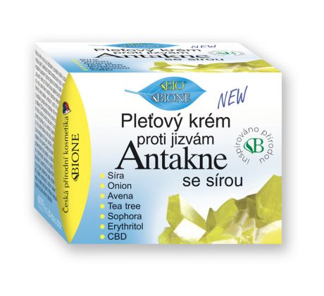 BC BIO Antakne Pleťový krém so sírou a CBD 51 ml