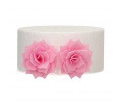 Jedlé oblátkové kvietky FunCakes Deluxe Rose Rosalia Pink 15ks