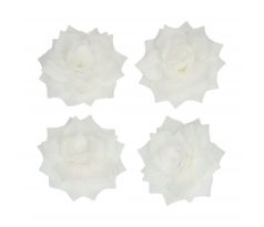Jedlé oblátkové kvety FunCakes Deluxe Rose Rosalia White 15 ks