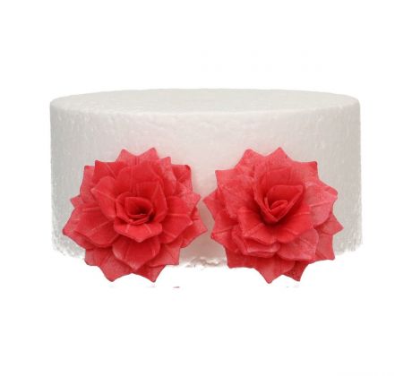 Jedlé oblátkové kvety FunCakes Deluxe Rose Rosalia Red 15ks