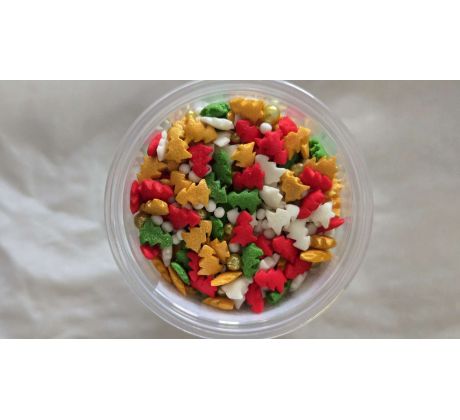Cukrová posýpka vianočný mix 15g
