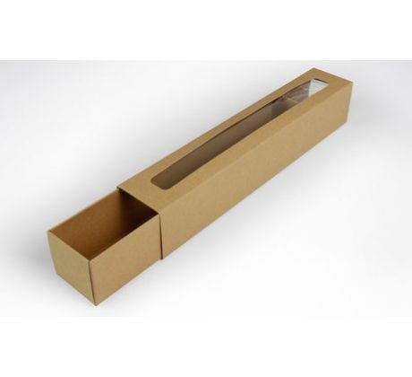 Krabička na makrónky s okienkom 170x45x45mm FAREBNÁ