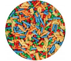 FunCakes Cukrový posyp FunCakes Sprinkle Medley - Alphabet 65g