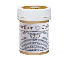 Farba Sugarflair na čokoládu 35g zlatá (bez E171)