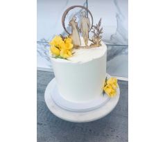 Drevený zápich svadobný Muž a Žena (v kruhu)