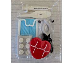 Set cukrových dekorácií doktor / lekár / sestra