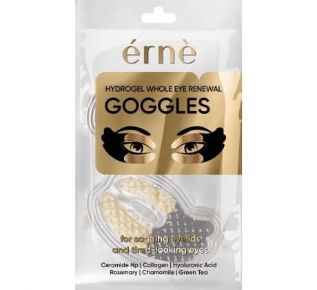 ERNE Hydrogélové OKULIARE ZLATÉ na obnovu ovisnutých unavených viečok 2ks/1bal