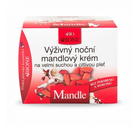 Mandľový nočný výživný pleťový krém BIO 40% 51ml