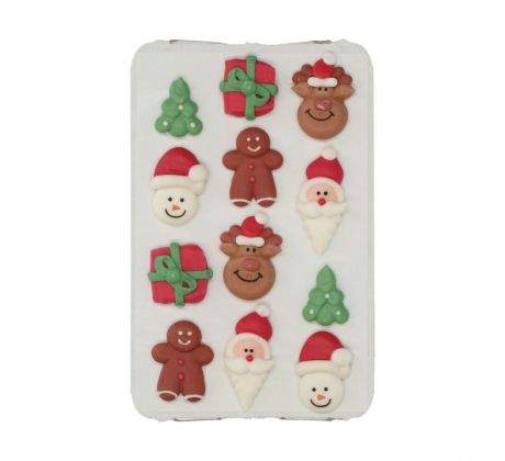 Cukrové dekorácie vianočné Wilton Royal Icing/12ks